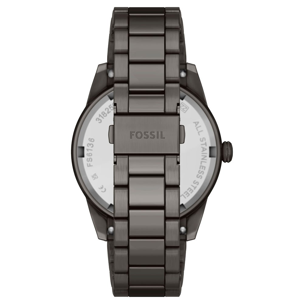 Relógio Fossil Masculino Pearson Grafite - FS6136/1PN Preto 6