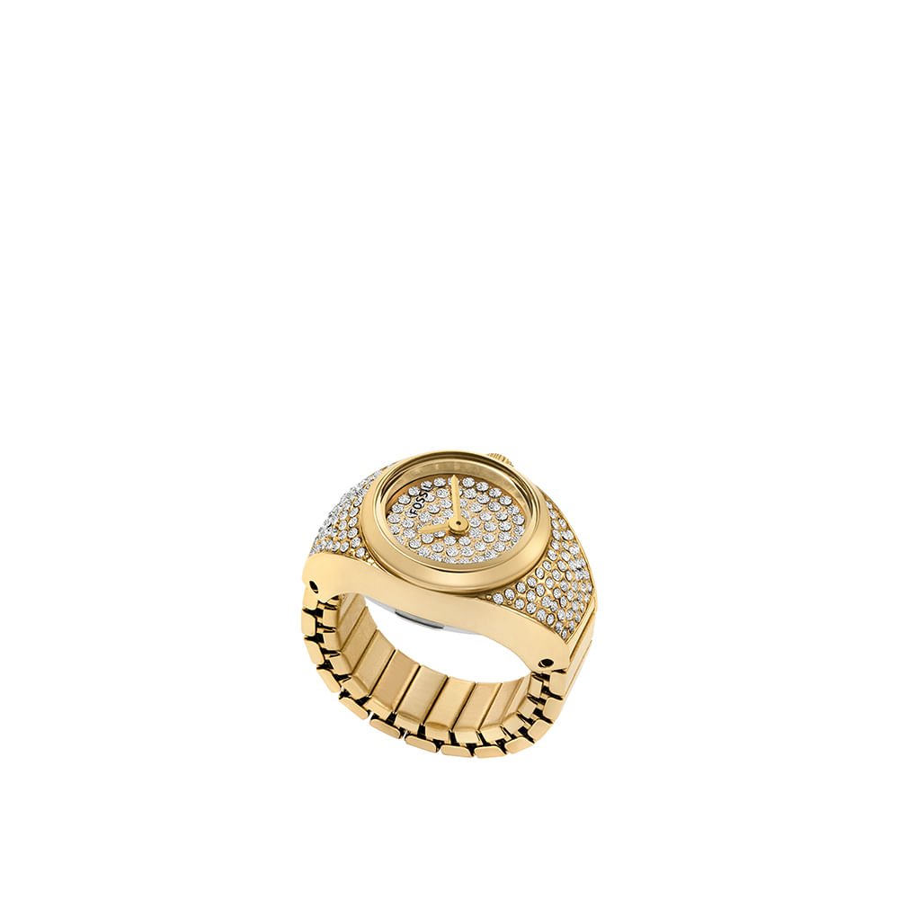 Relógio Anel Fossil Feminino Dourado - ES5392/1DN Dourado 6