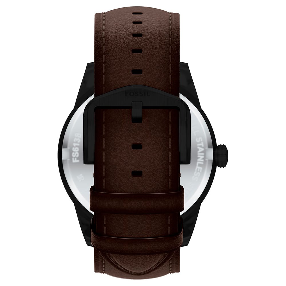 Relógio Fossil Masculino Pearson Preto - FS6138/0MN Marrom 6