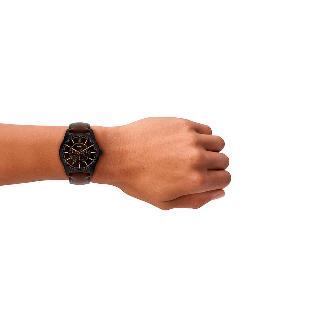 Relógio Fossil Masculino Pearson Preto - FS6138/0MN Marrom 9