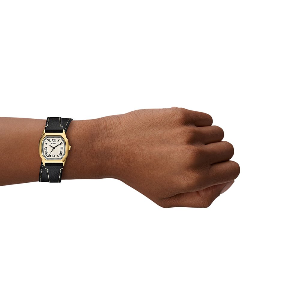 Relógio Fossil Feminino Harlow Dourado - ES5404/0DN Preto/Dourado 4