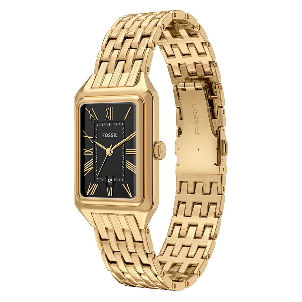 Relógio Fossil Feminino Raquel Dourado - ES5434/1PN Dourado 3