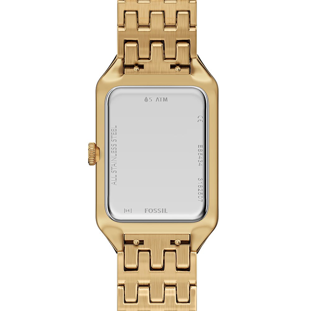 Relógio Fossil Feminino Raquel Dourado - ES5434/1PN Dourado 5