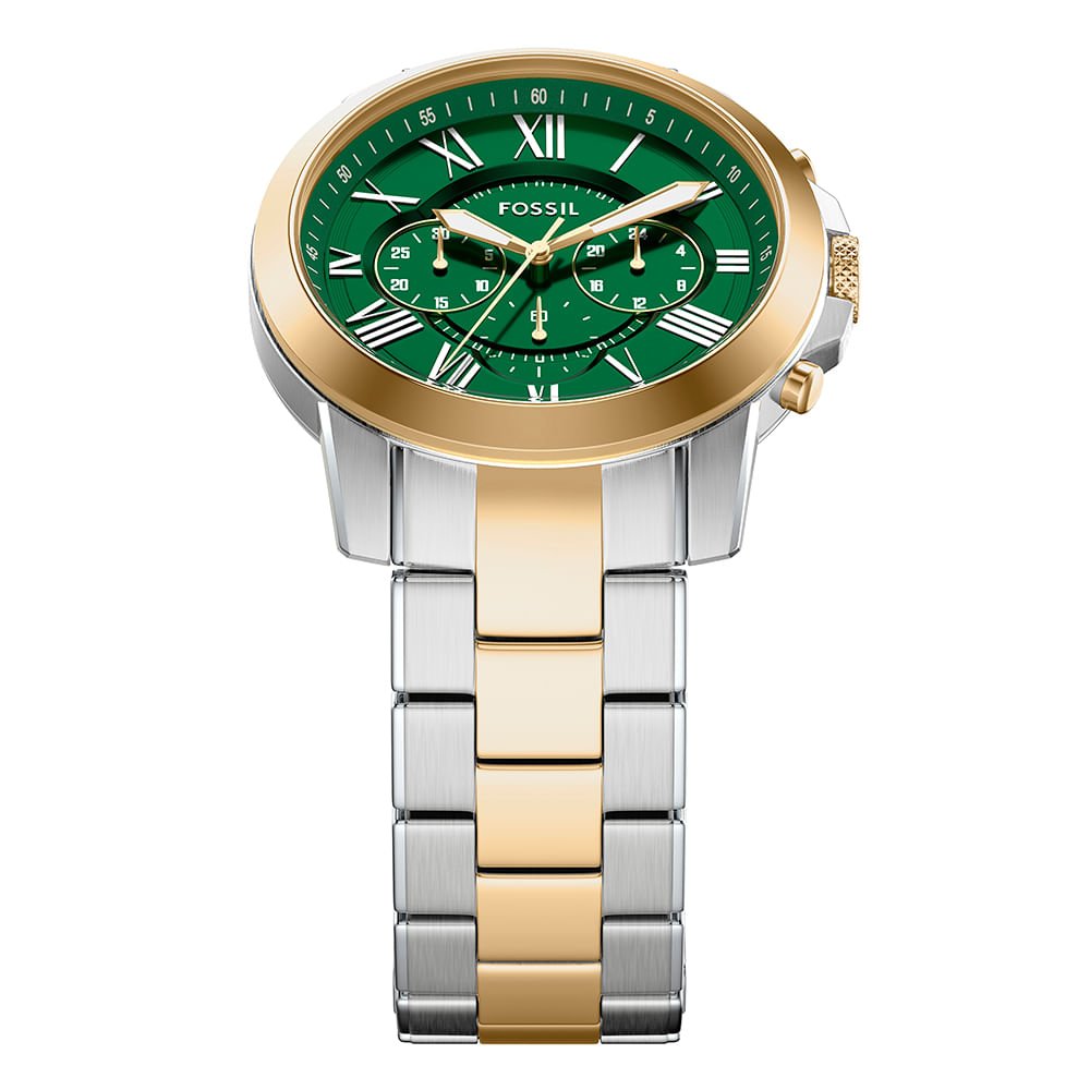 Relógio Fossil Masculino Grant Bicolor - FS6131/1VN Dourado 2