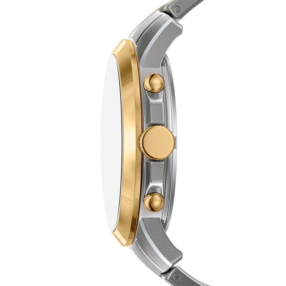 Relógio Fossil Masculino Grant Bicolor - FS6131/1VN Dourado 4