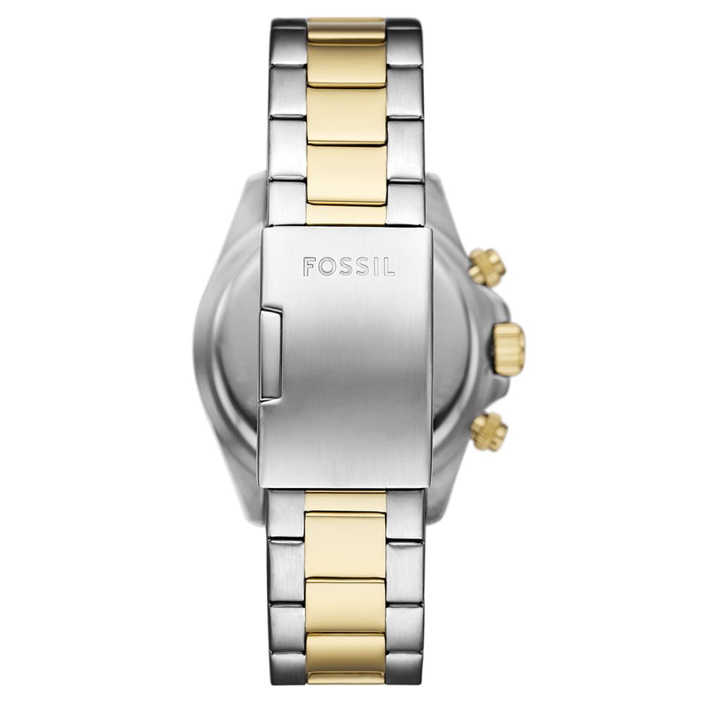 Relógio Fossil Masculino Autocross Bicolor - FS6126/1DN Prata/Dourado 3