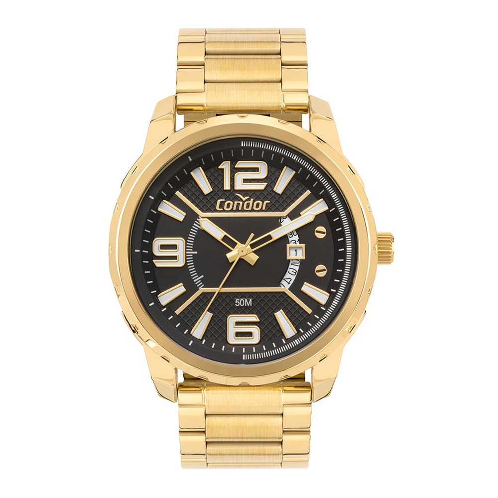 Relógio Condor Masculino Speed Dourado - CO2115NBT/4P