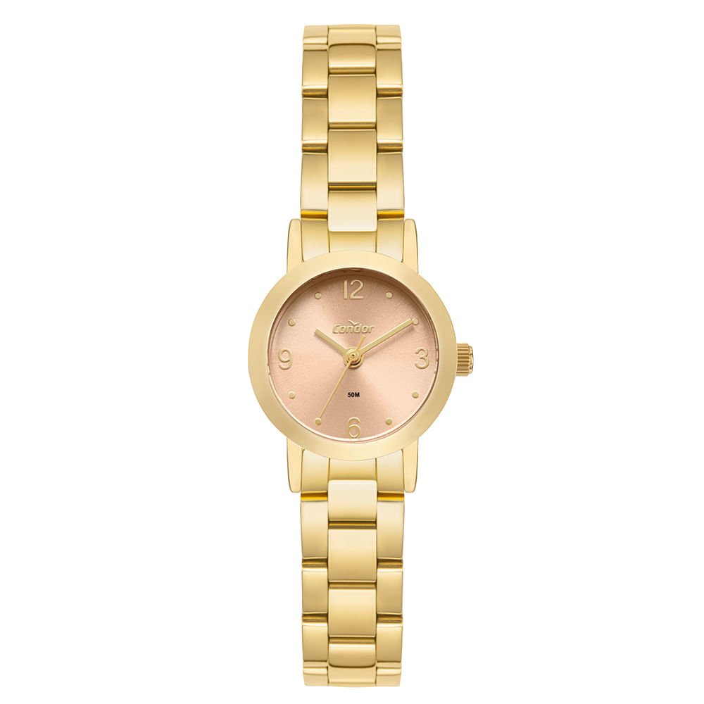 Relógio Condor Feminino Mini Dourado - CO2035NPT/4J