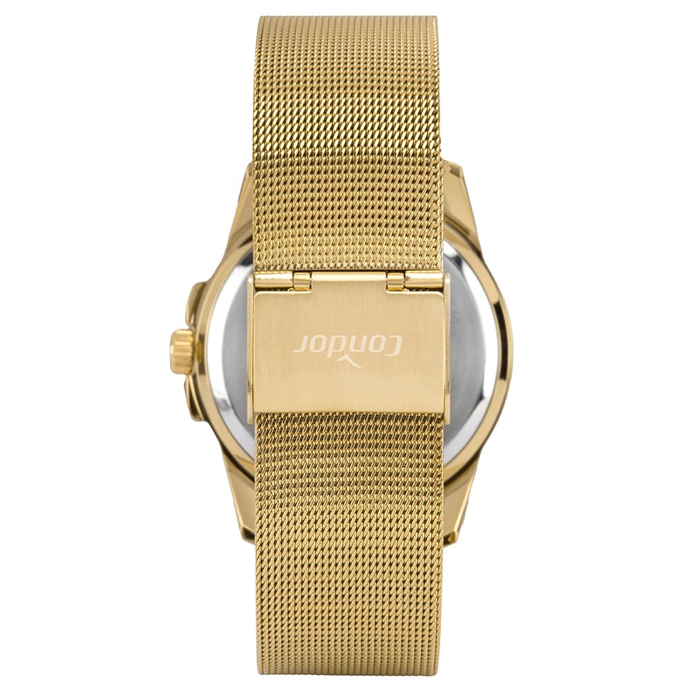 Kit Relógio Condor Feminino Mimos E Sutilezas Dourado - CO2035NTW/K4X Dourado 3