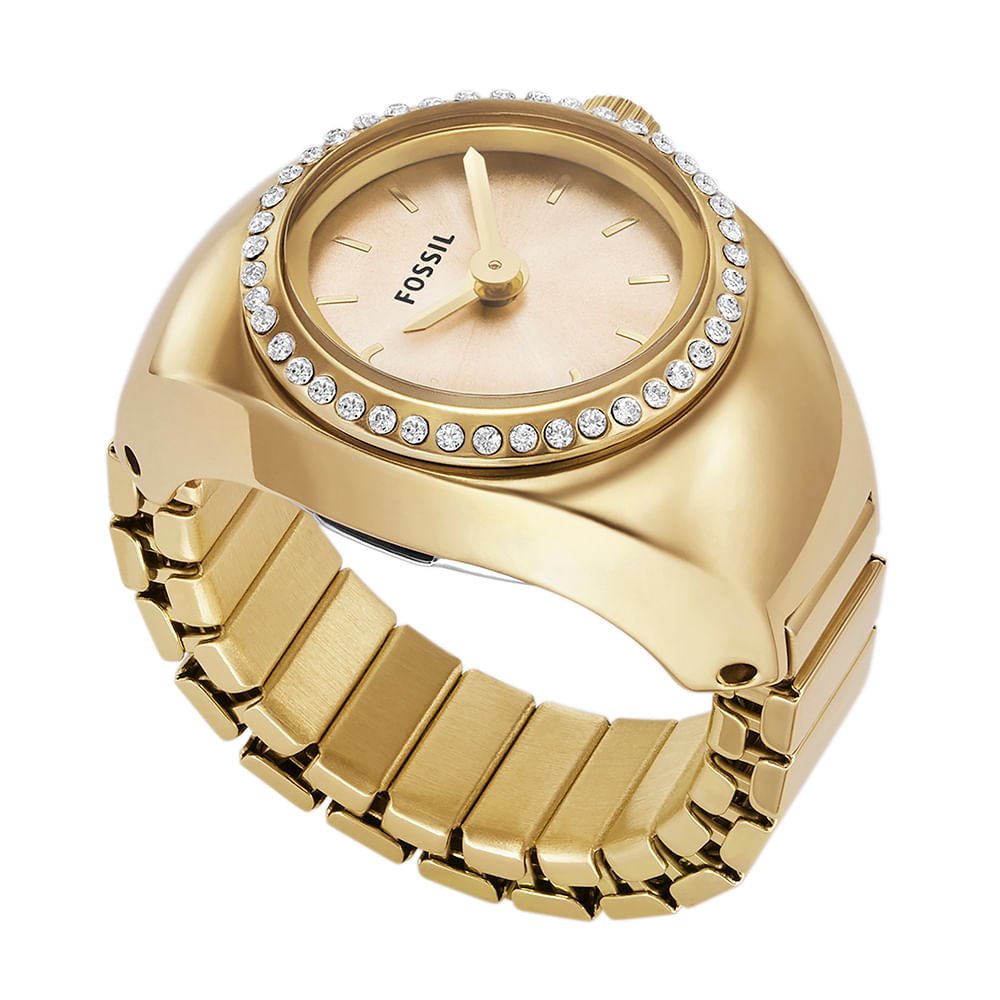 Relógio Fossil Feminino Watch Ring Dourado - ES5319/1DN