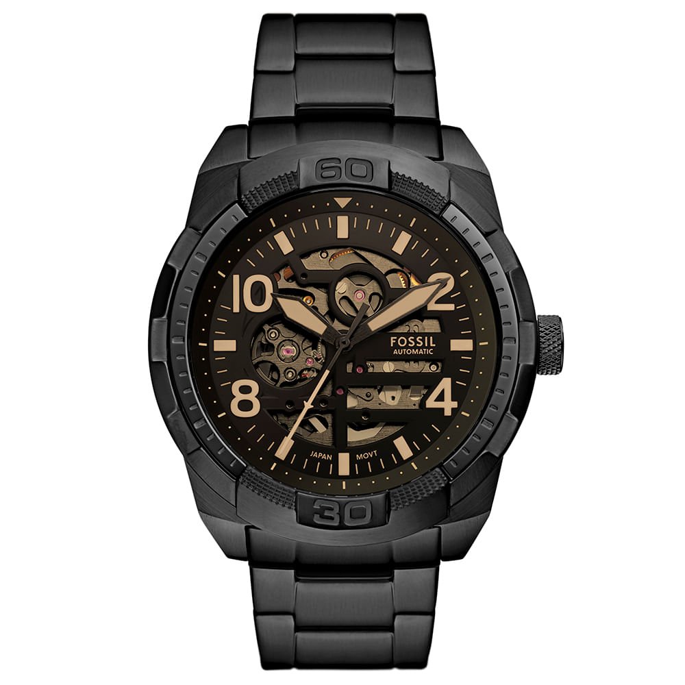 Relógio Fossil Masculino Bronson Preto - ME3256/1PN