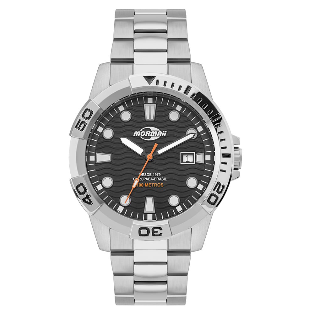 Relógio Mormaii Masculino Steel Basic Prata - MO2317AN/1P Prata 3