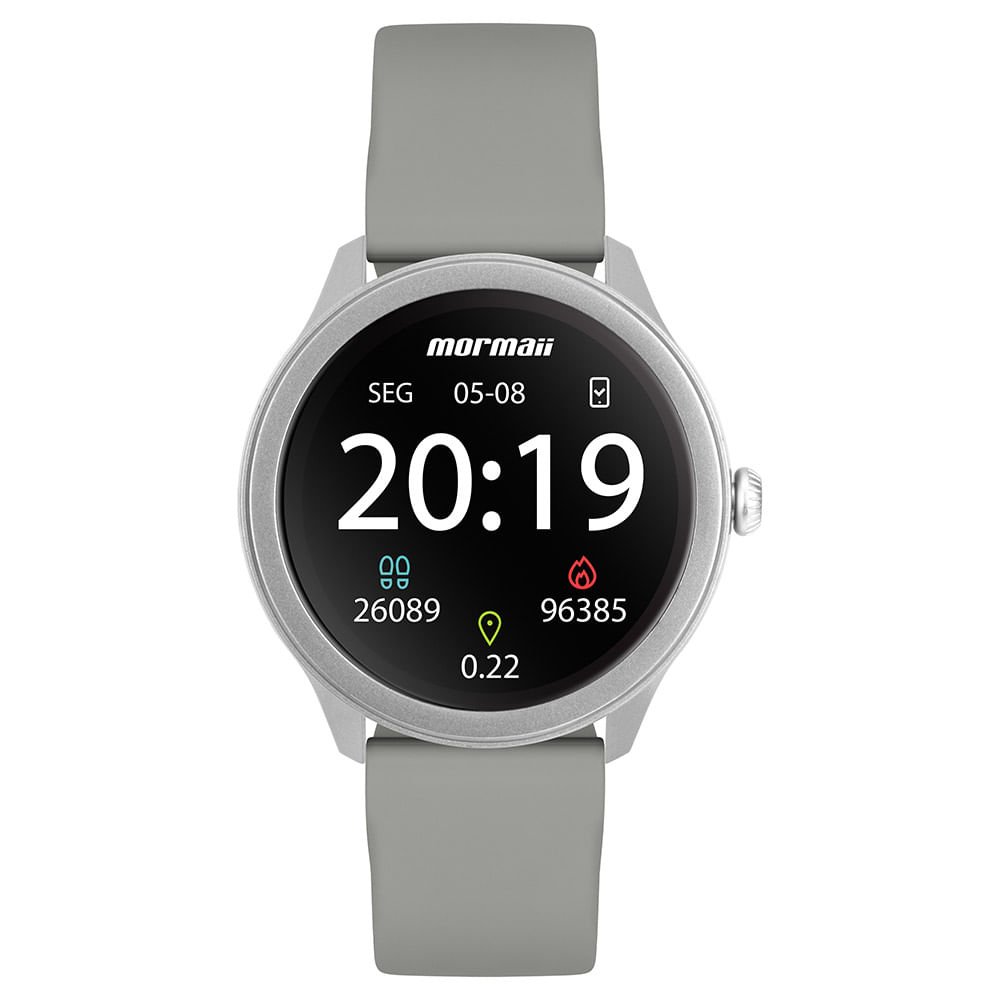 Relogio Smarts Mormaii Unissex Life Prata - MOLIFEURAD/8C