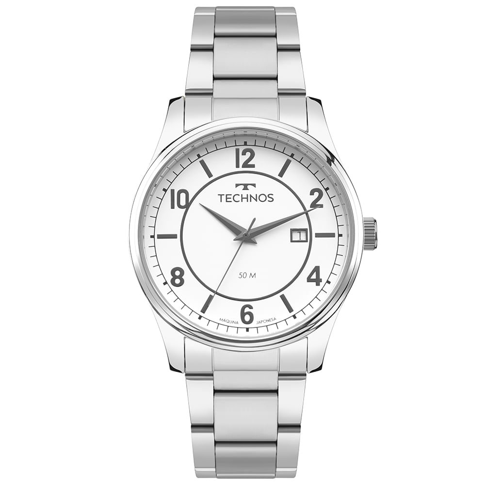 Relógio Technos Masculino Steel Prata - 2115UCJ/1B