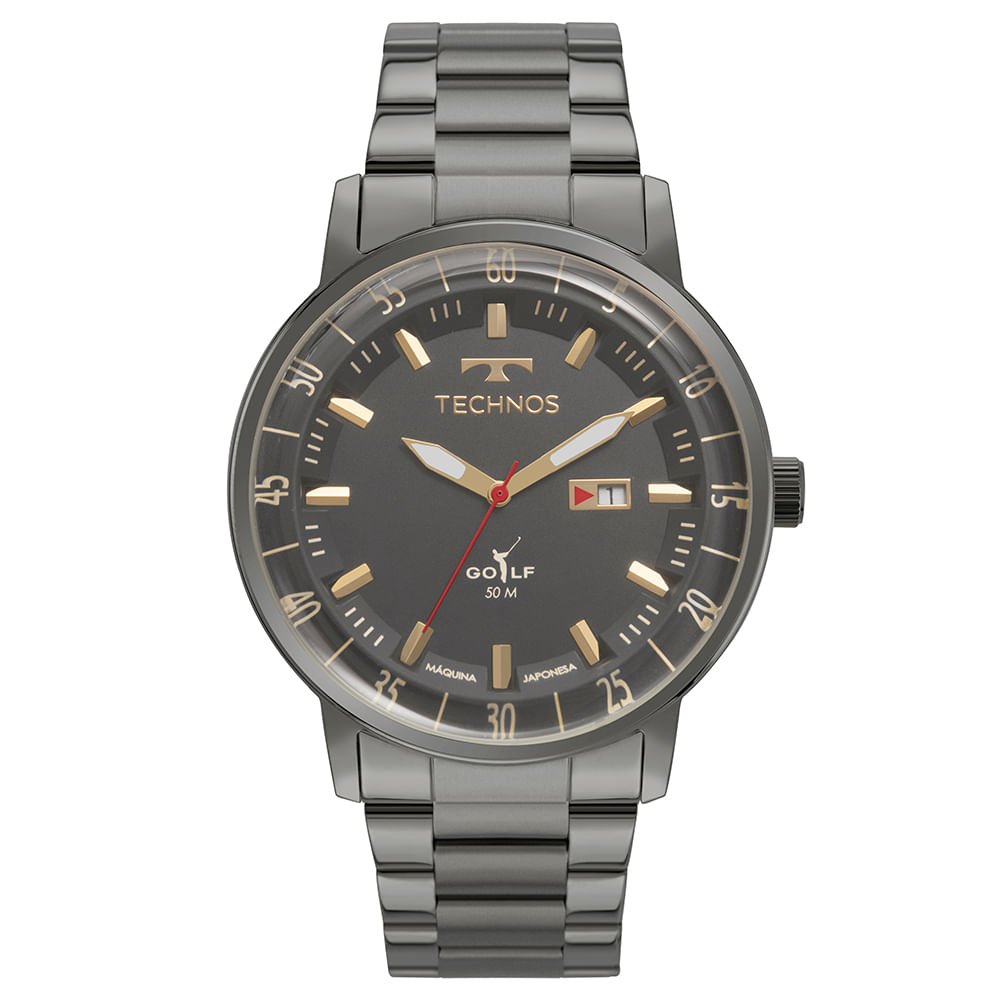 Relógio Technos Masculino Golf Grafite - 2115UBX/1F