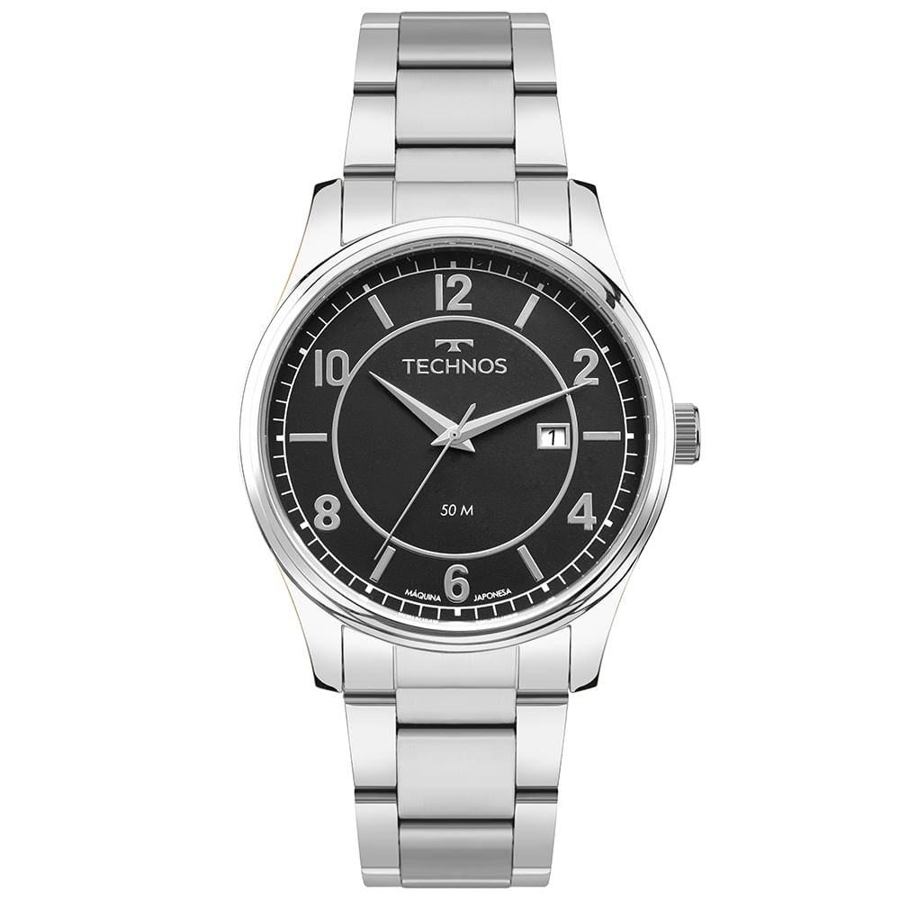 Relógio Technos Masculino Steel Prata - 2115UCJ/1P