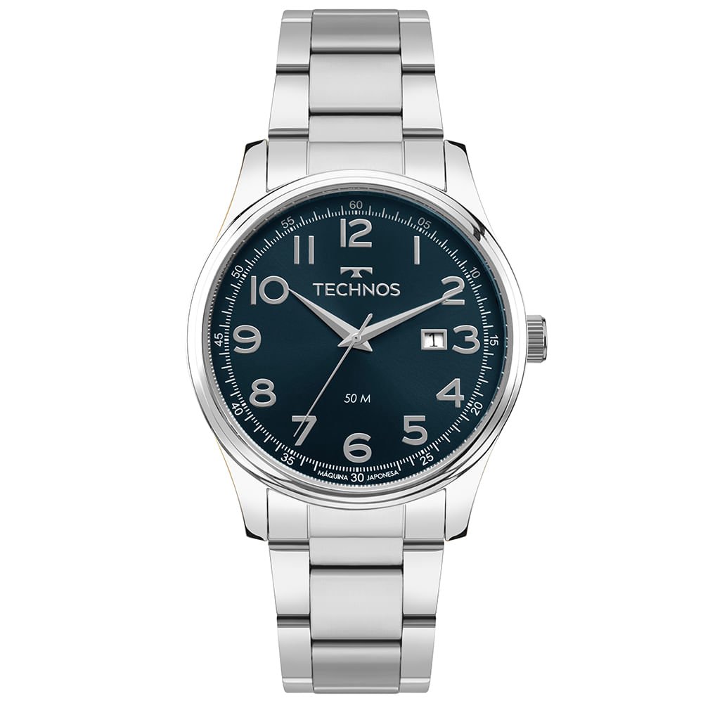 Relógio Technos Masculino Steel Prata - 2115UCH/1A