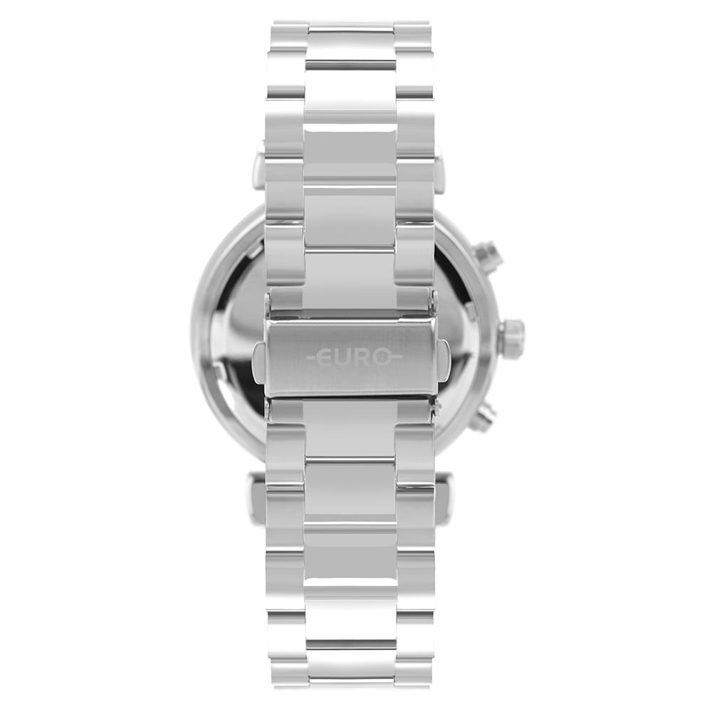 Relógio Euro Feminino Big Case Prata - EUJP25AY/4K Prata 3