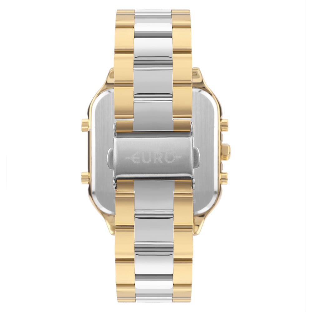 Relógio Euro Feminino Fashion Fit Sporty Bicolor - EUBJ3890ABD/4K Dourado/Prata 3