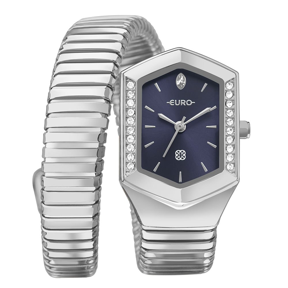 Relógio Euro Feminino Serpentes Prata - EU2035ZAN/5A