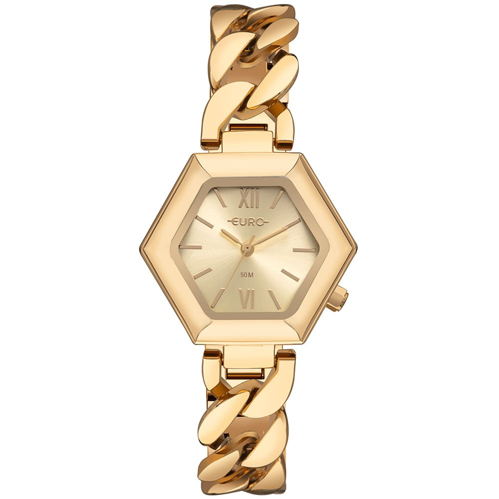 Relógio Euro Feminino Chains Dourado - EU2035YZV/5D