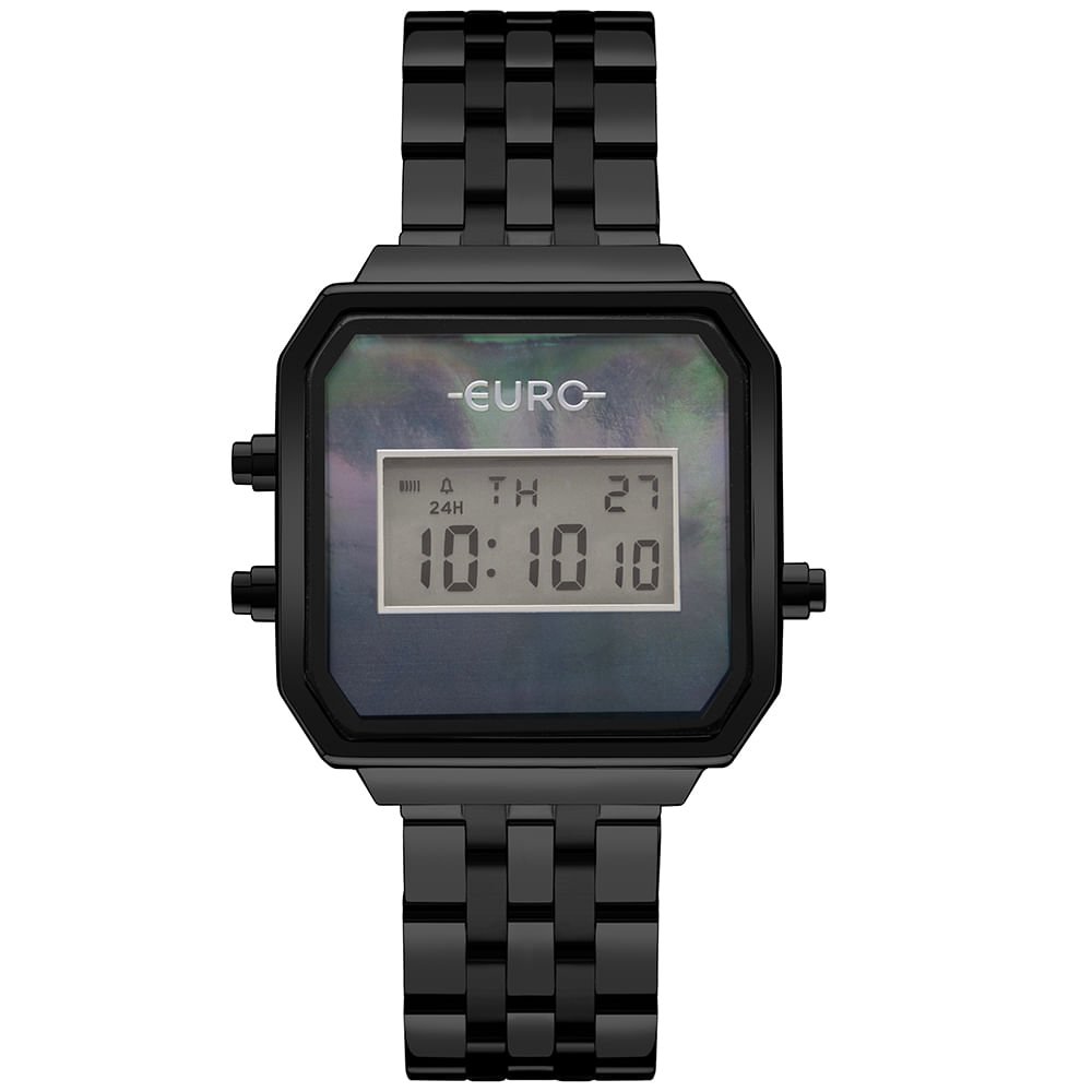 Relógio Euro Feminino Fashion Fit Glam Preto - EUJHS06BAC/4P