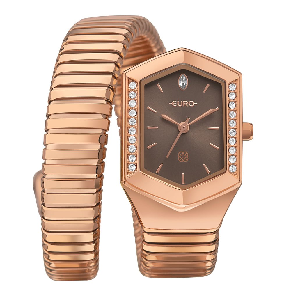 Relógio Euro Feminino Serpentes Rosé - EU2035ZAO/5M