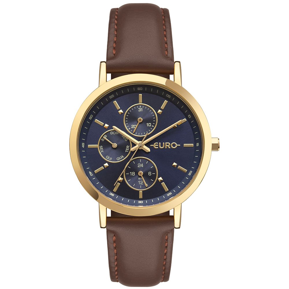 Relógio Euro Feminino Multiglow Dourado - EU6P27AD/3A
