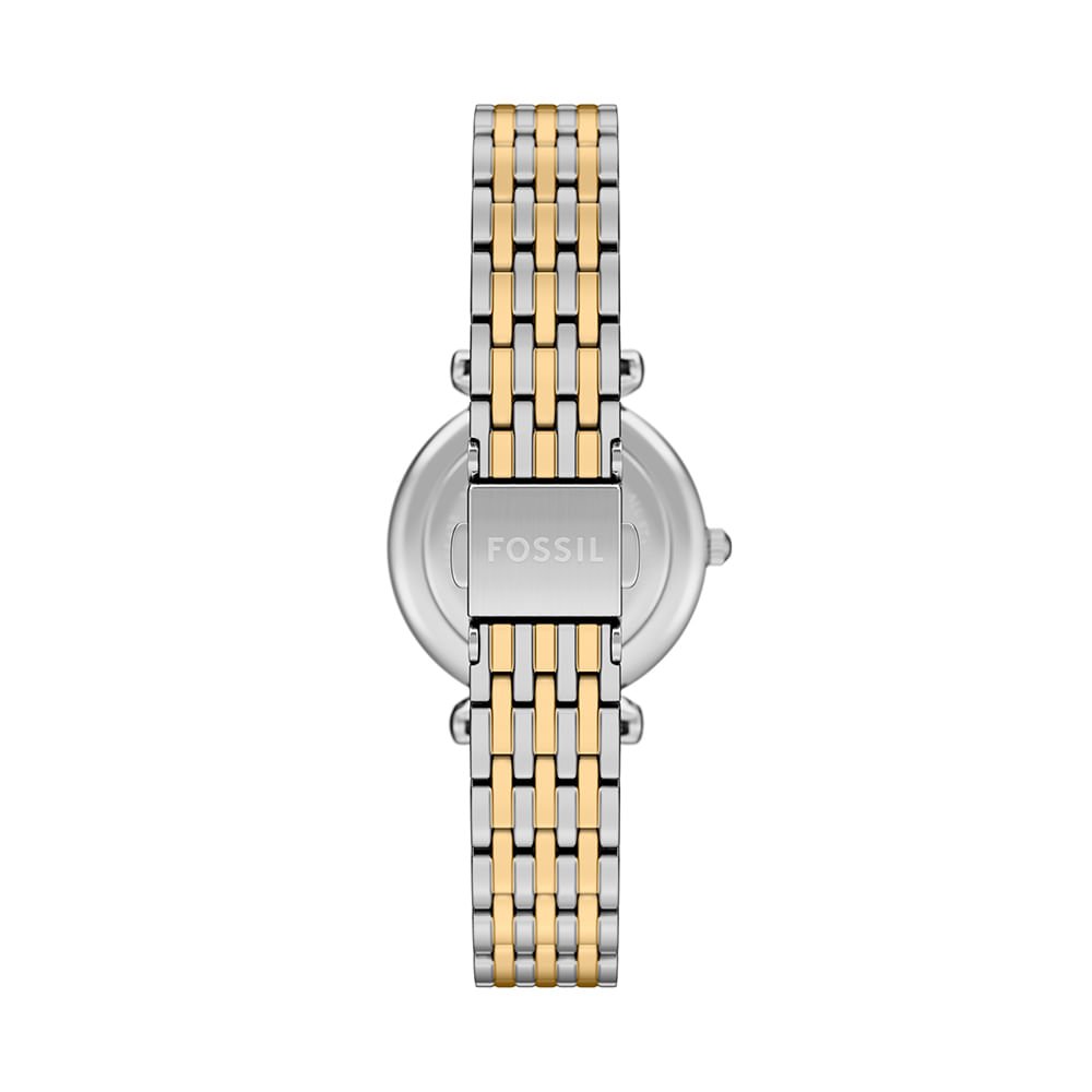 Relógio Fossil Feminino Carlie Bicolor - ES5438/1AN Dourado/Prata 5