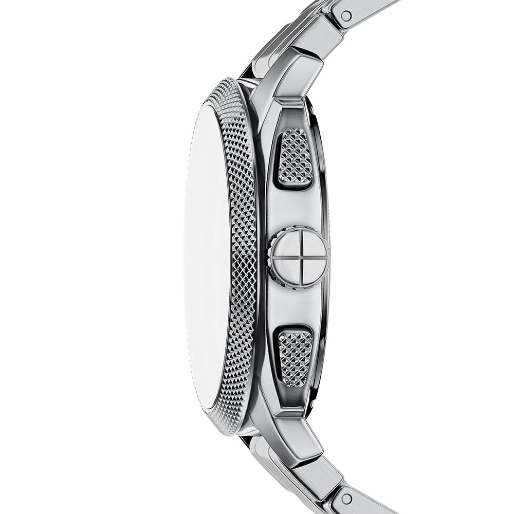 Relógio Fossil Masculino Machine Prata - FS6144/1MN Prata 4