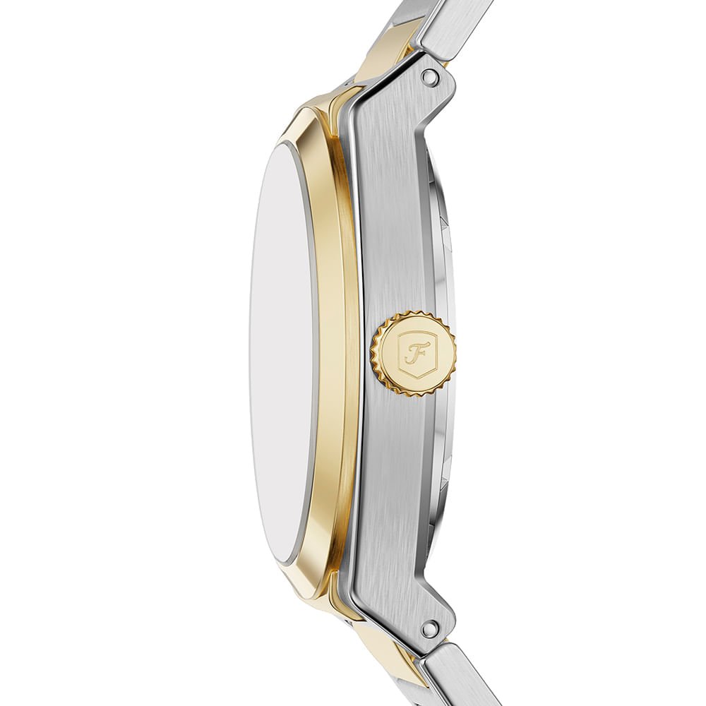 Relógio Fossil Masculino Everett Bicolor - ME3275/1AN Prata/Dourado 5