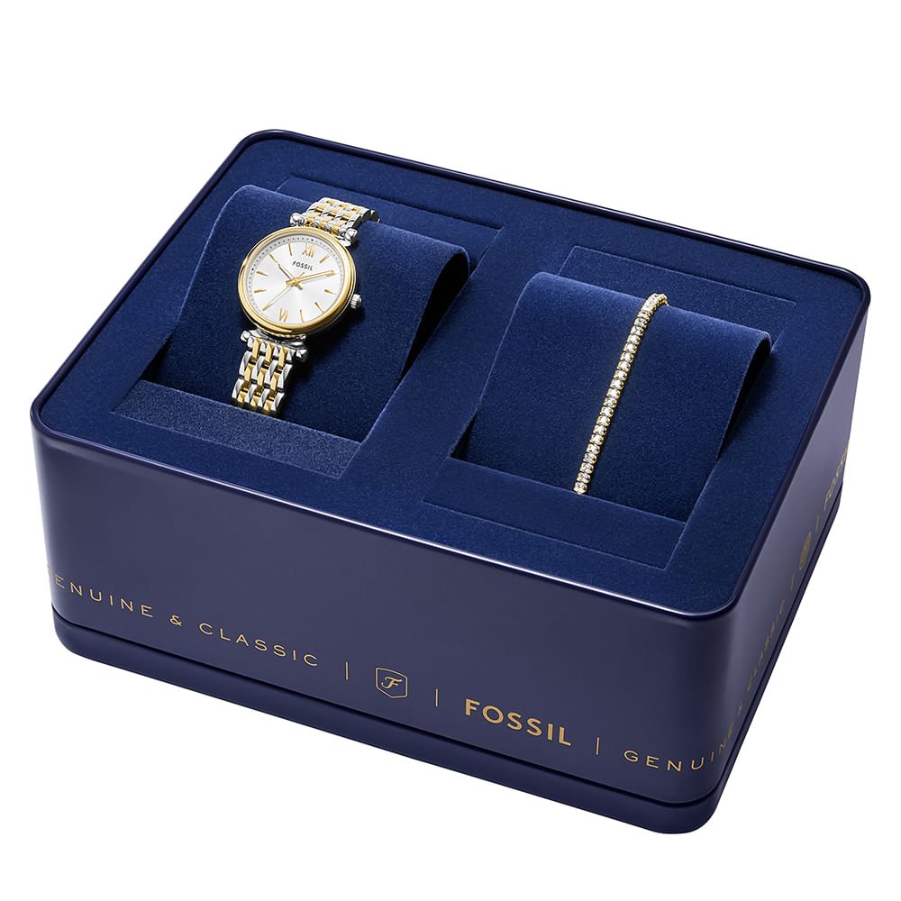 Kit Fossil Feminino Carlie - ES5450SET/1BN Dourado 8