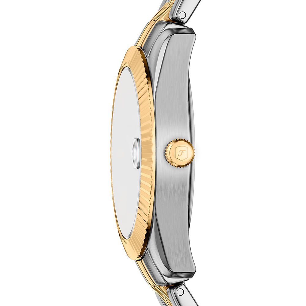 Relógio Fossil Feminino Scarlette Bicolor - ES5443/1AN Prata/Dourado 4