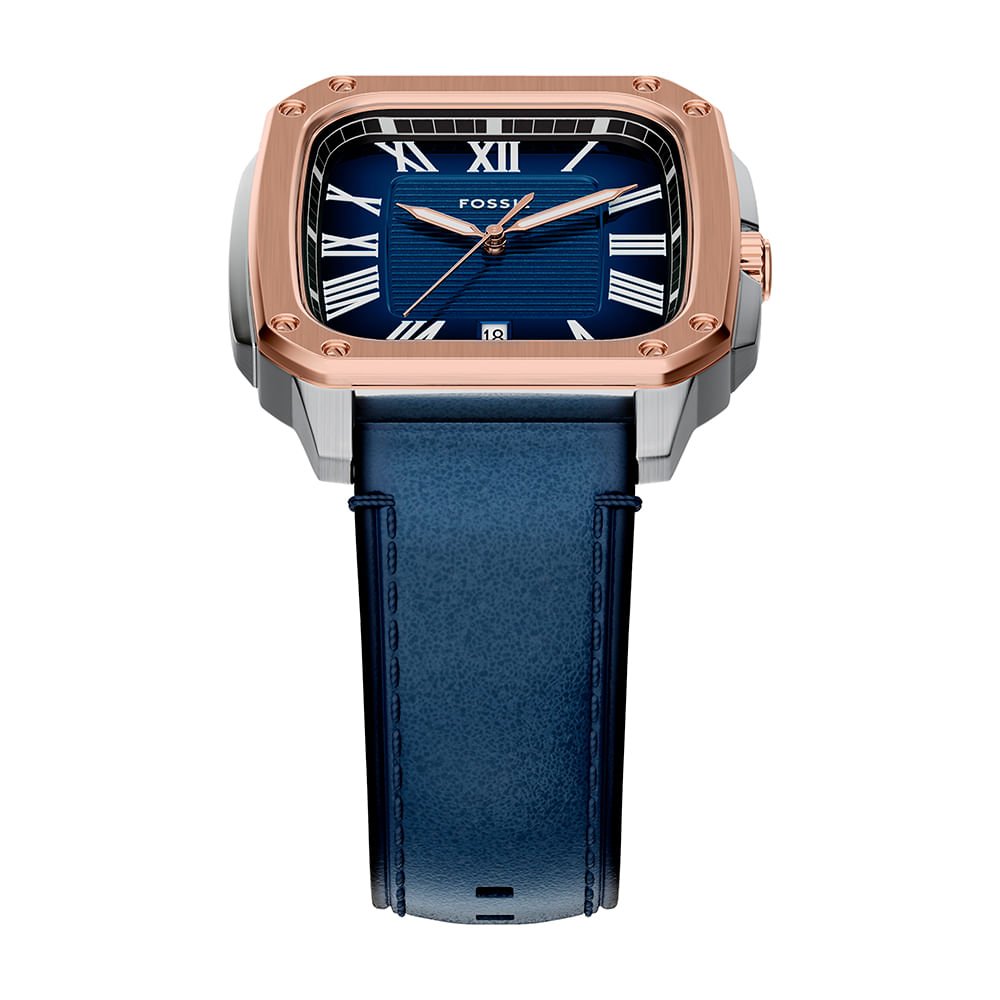 Relógio Fossil Masculino Crosby Bicolor - FS6149/0AN Prata/Bronze 2