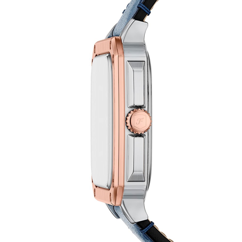 Relógio Fossil Masculino Crosby Bicolor - FS6149/0AN Prata/Bronze 4