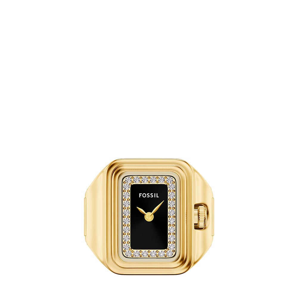 Relógio Anel Fossil Feminino Raquel Dourado - ES5447/1PN Dourado 2