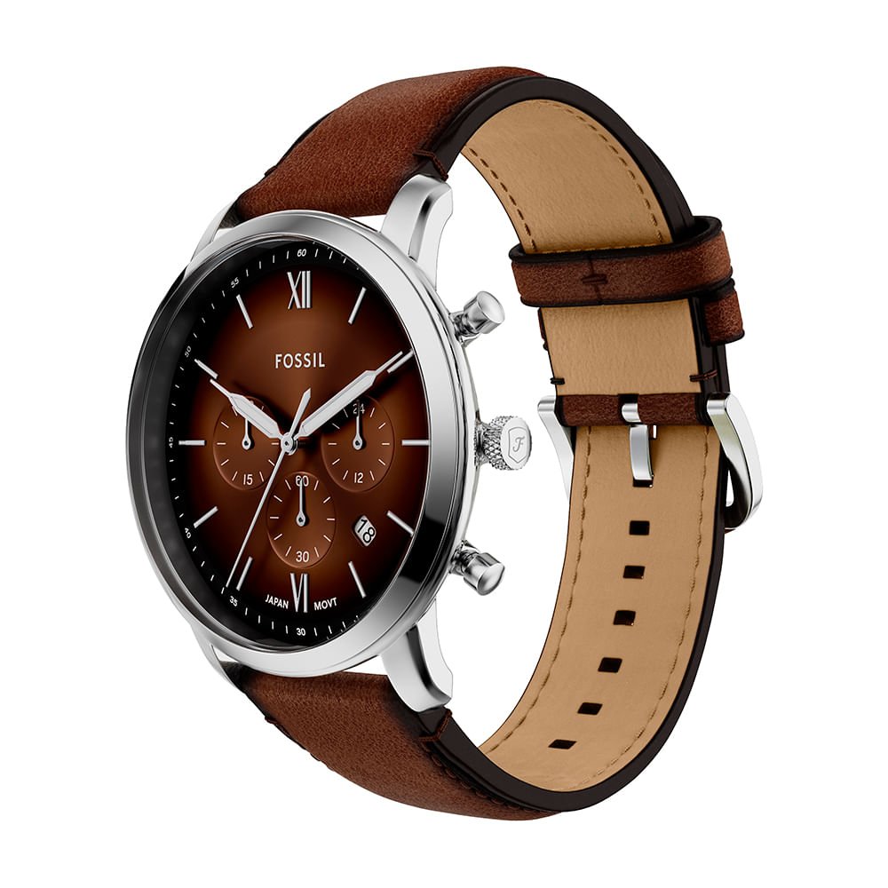 Relógio Fossil Masculino Neutra Prata - FS6143/0MN