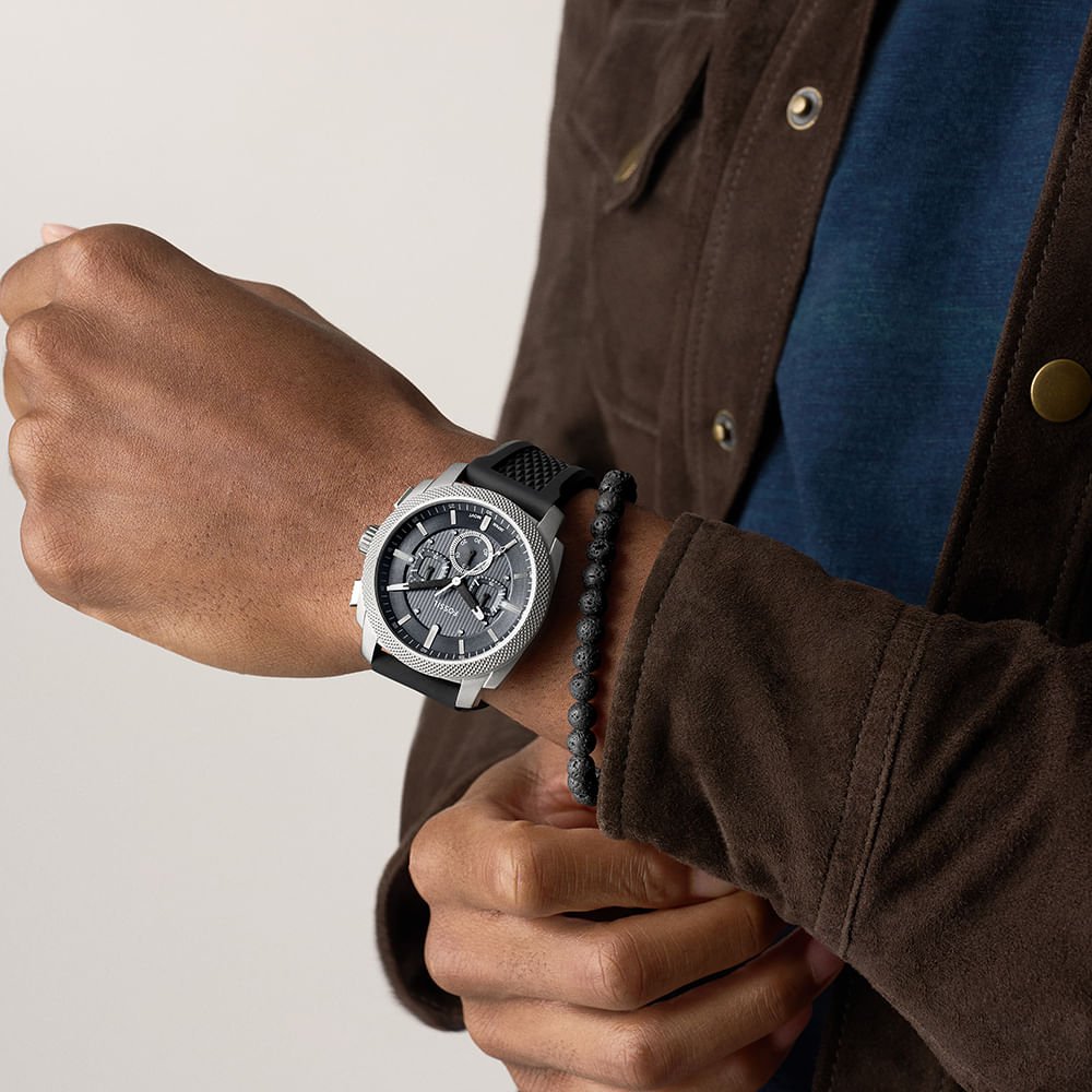 Kit Fossil Masculino Machine Prata - FS6145SET/2PN Prata 12