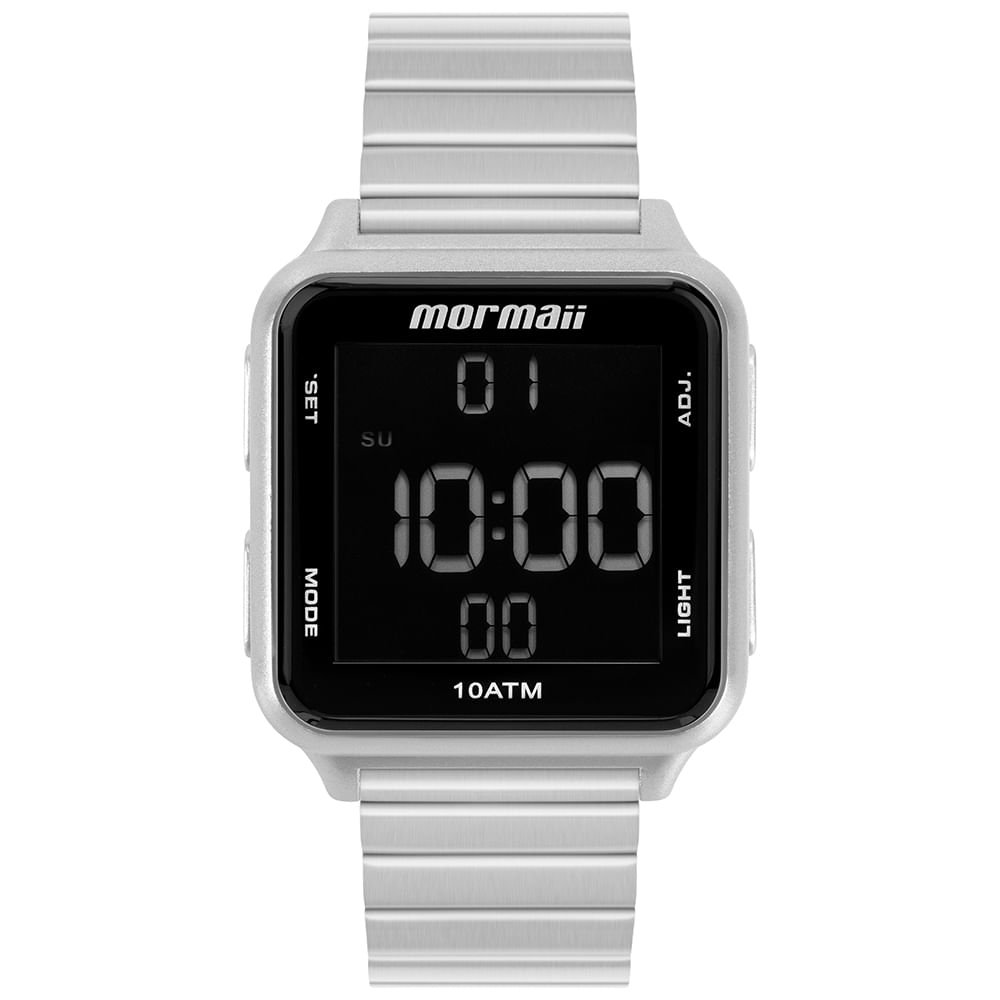 Relógio Mormaii Unissex Digi - MO6600AKK/7P Prata 2