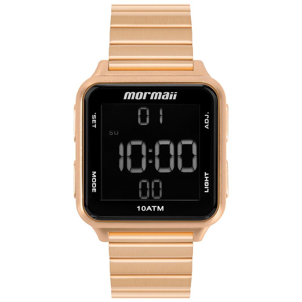 Relógio Mormaii Unissex Digi Rosé - MO6600AFJ/7J Rose Gold 2