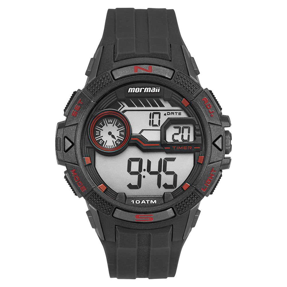 Relógio Mormaii Masculino Wave Preto - MO5007/8R