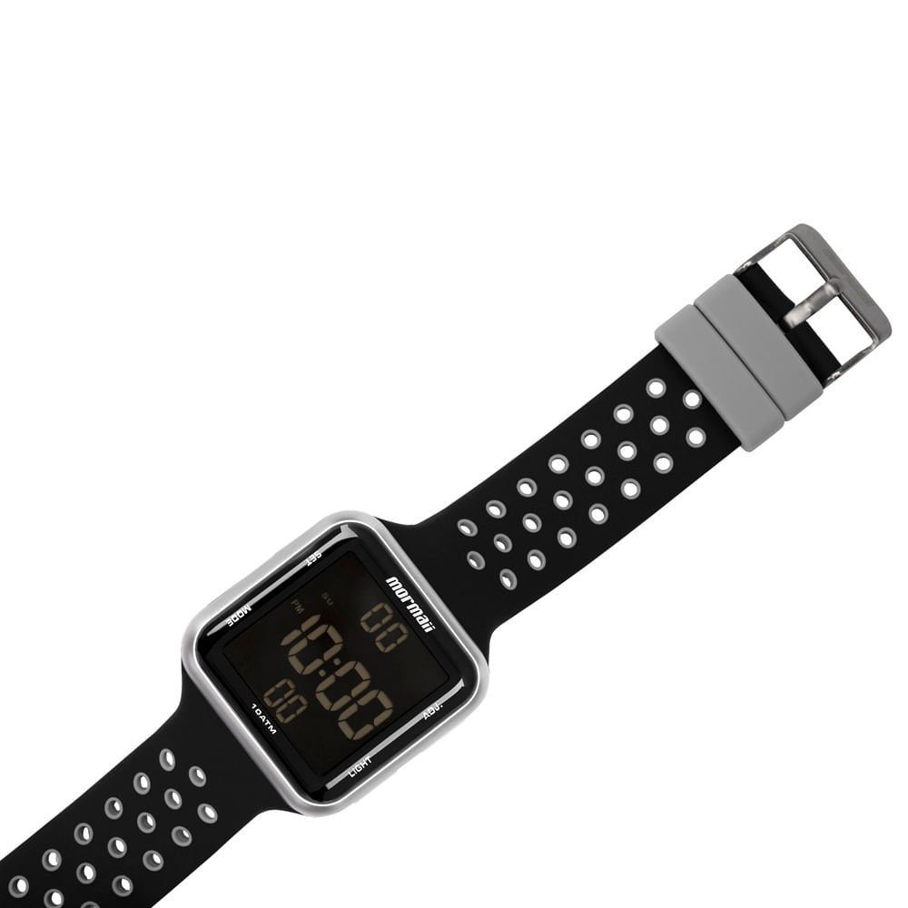 Relógio Mormaii Feminino Digi Preto - MO6601/8K Prata 4