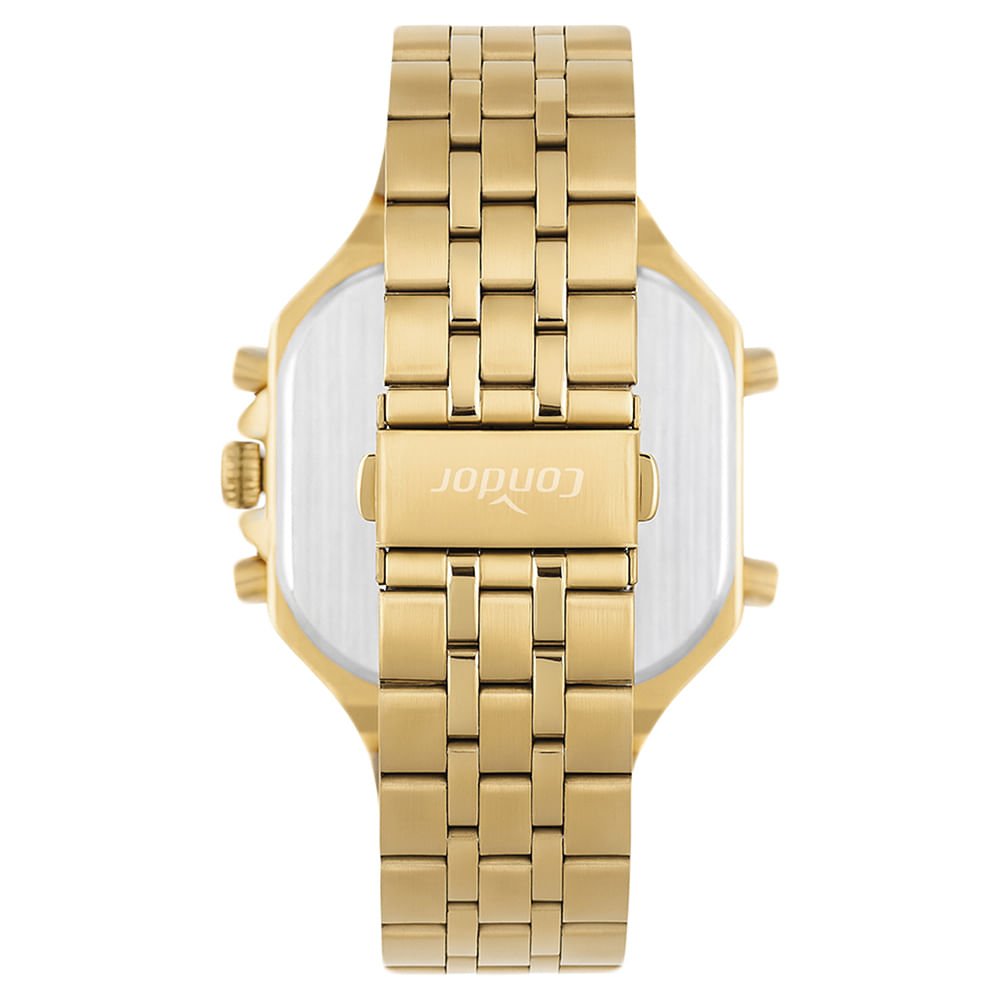 Relógio Condor Masculino Digital Dourado - COBJK657AM/4X Dourado 3