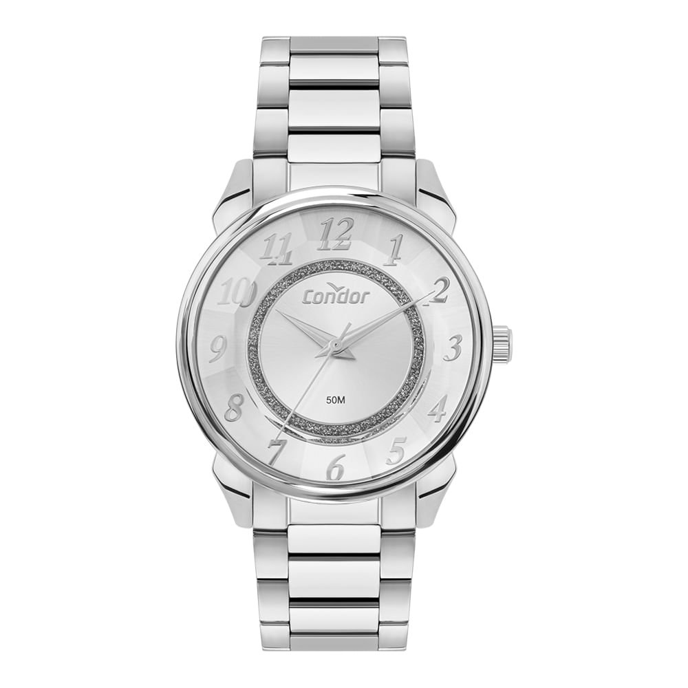 Relógio Condor Feminino Elegante Prata - CO2035NTU/4K