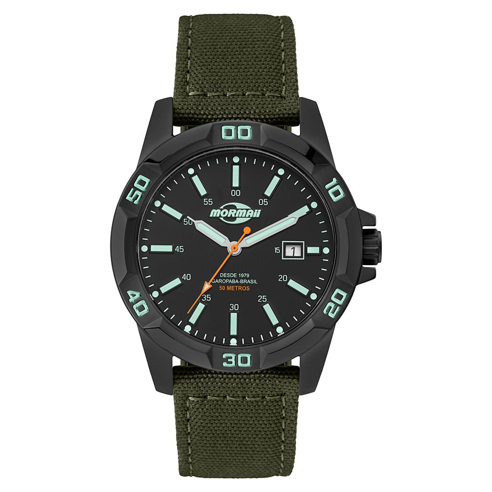 Relógio Mormaii Masculino Steel Basic Preto - MO2317AF/2P Preto 2