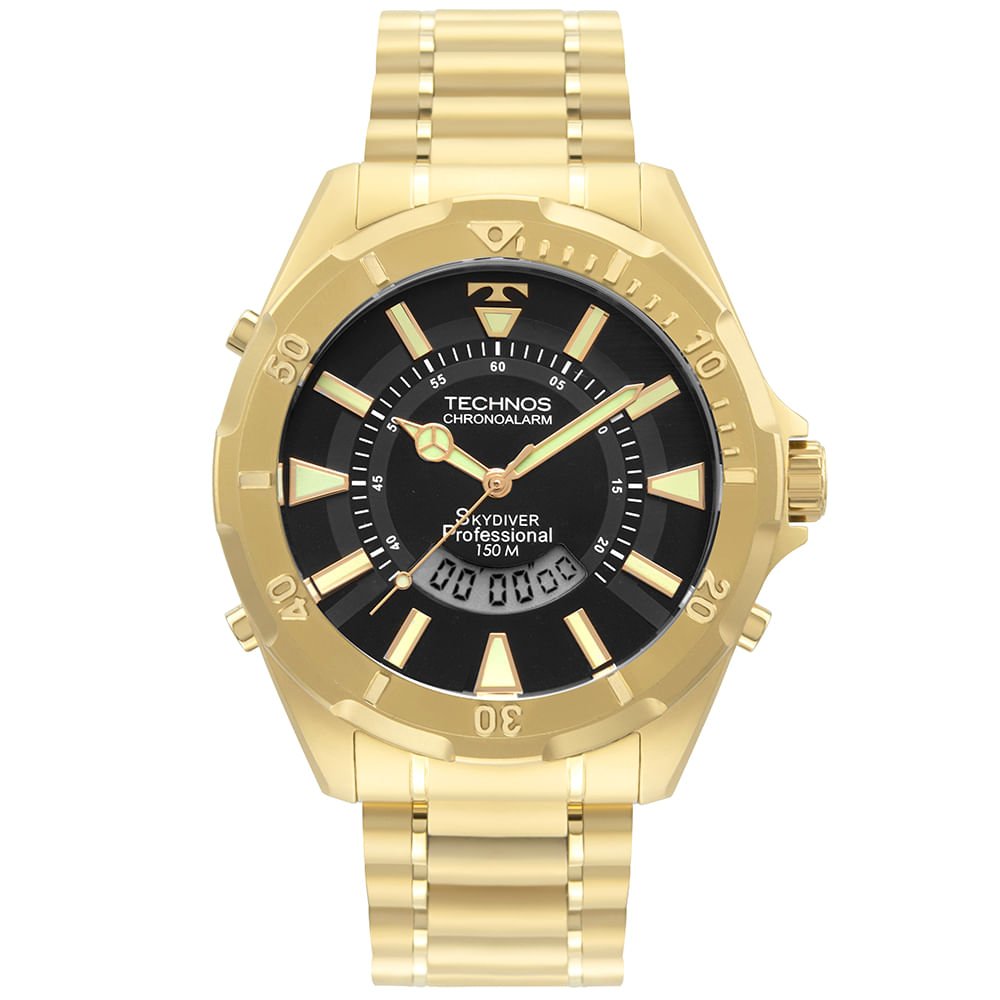 Relógio Technos Masculino Skydiver Dourado - WT205FLN/4P