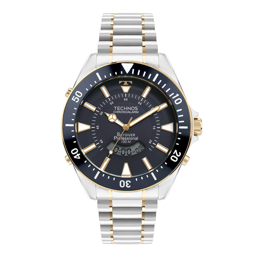 Relógio Technos Masculino Skydiver Bicolor - WT2050AIN/1A
