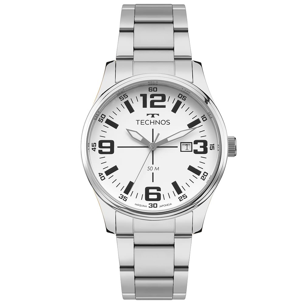 Relógio Technos Masculino Militar Prata - 2115UCD/1B