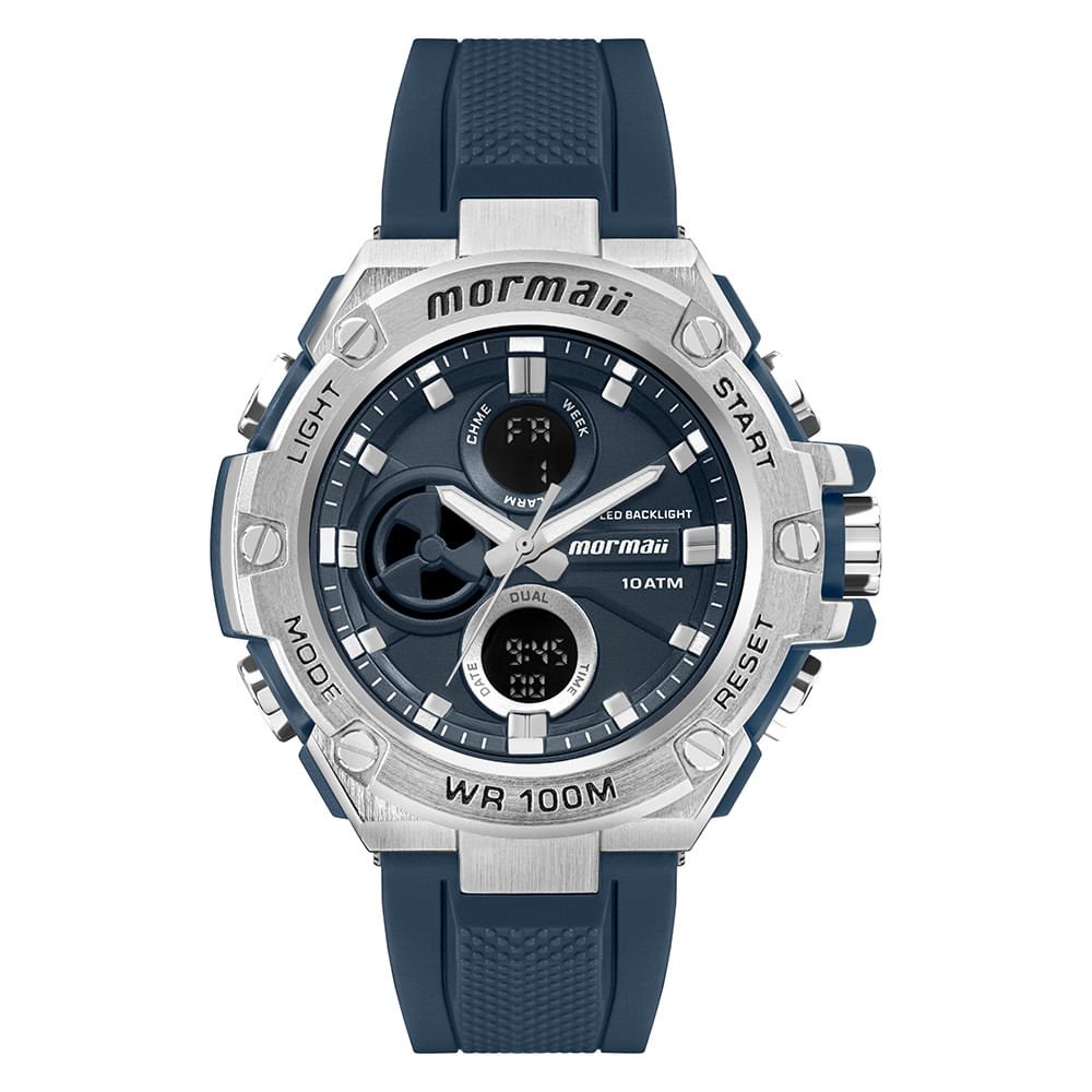 Relógio Mormaii Masculino Force Prata - MO8320AAA/8A Prata 3