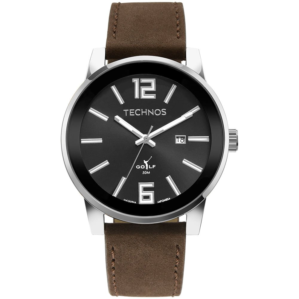 Relógio Technos Masculino Golf Prata - 2115MXBS/0P